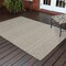 Homeroots 3 x 5 ft. Gray & Ivory Geometric Indoor & Outdoor Area Rug 389538 - alternate 10